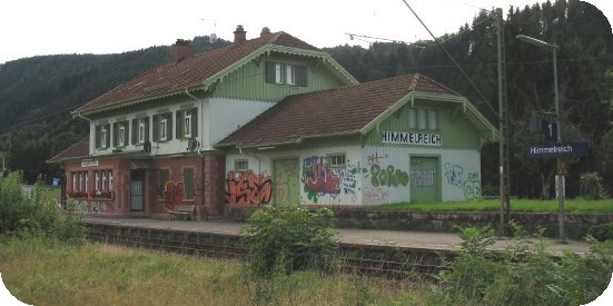 Bahnhof Himmelreich - Zielpunkt umweltfreundlicher Anreise